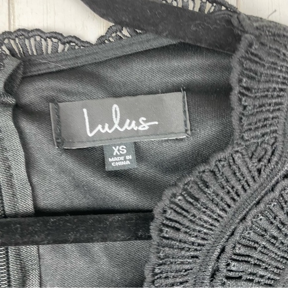 Lulu's Angel In Disguise Skater Dress Black NWT XS - Picture 6 of 8